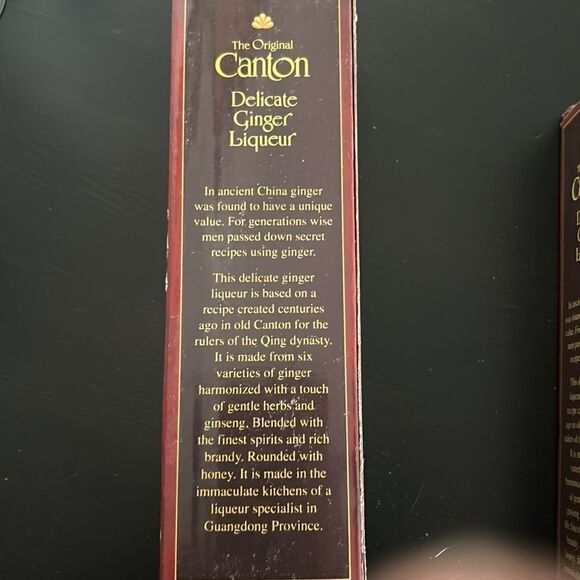 Canton Delicate Ginger Liqueur Cordial Stem Glass With Original Box 6pc - Picture 6 of 6